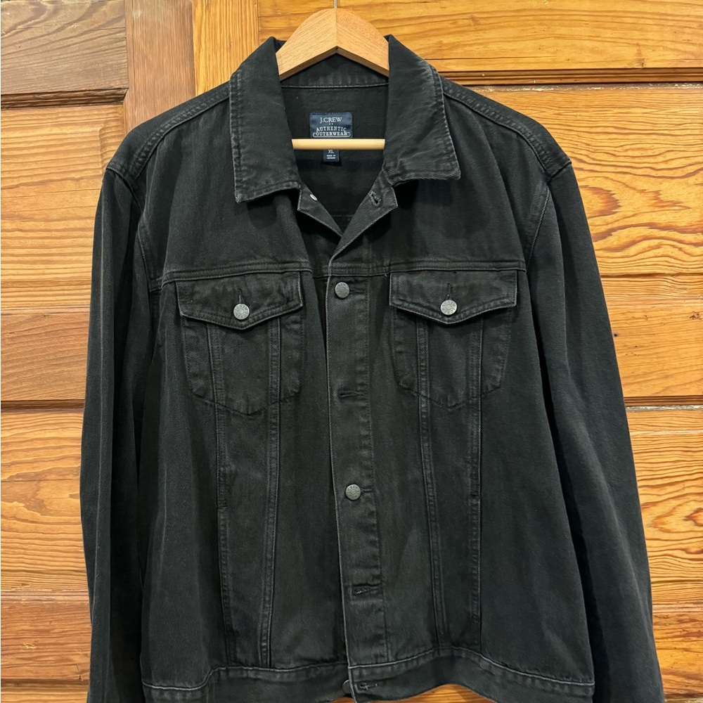 J. Crew Men’s black denim jacket